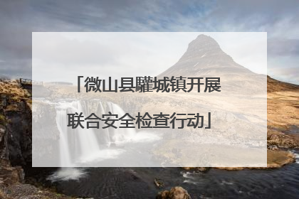 微山县驩城镇开展联合安全检查行动