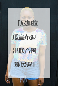 尼加拉瓜宣布退出联合国难民署