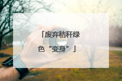 废弃秸秆绿色“变身”