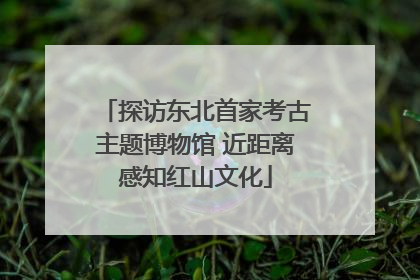探访东北首家考古主题博物馆 近距离感知红山文化