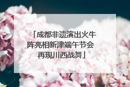 成都非遗演出火牛阵亮相新津端午节会 再现川西战舞