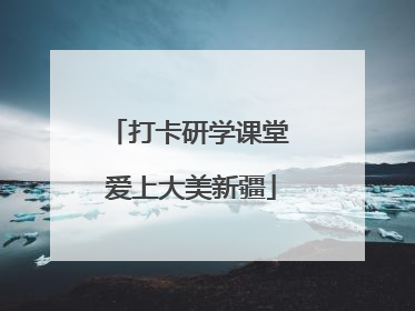 打卡研学课堂 爱上大美新疆