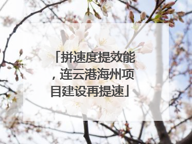 拼速度提效能，连云港海州项目建设再提速