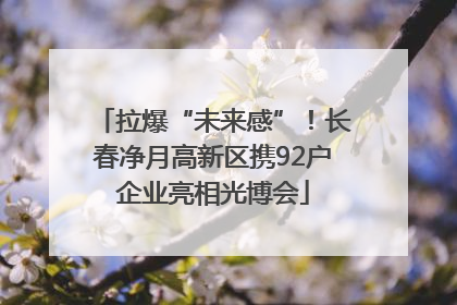 拉爆“未来感”！长春净月高新区携92户企业亮相光博会