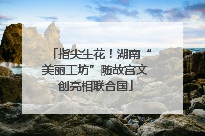 指尖生花！湖南“美丽工坊”随故宫文创亮相联合国
