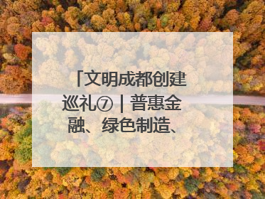 文明成都创建巡礼⑦｜普惠金融、绿色制造、公益助学展现城市文明底色