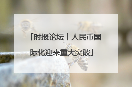 时报论坛丨人民币国际化迎来重大突破