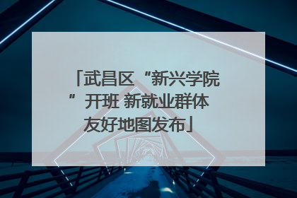 武昌区“新兴学院”开班 新就业群体友好地图发布