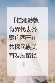 桂湘黔教育界代表齐聚广西三江共探民族美育发展路径