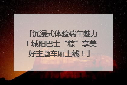 沉浸式体验端午魅力！城阳巴士“粽”享美好主题车厢上线！