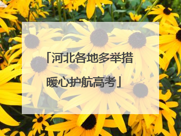 河北各地多举措暖心护航高考