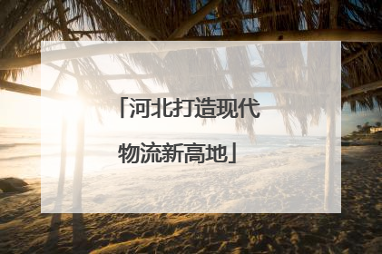 河北打造现代物流新高地