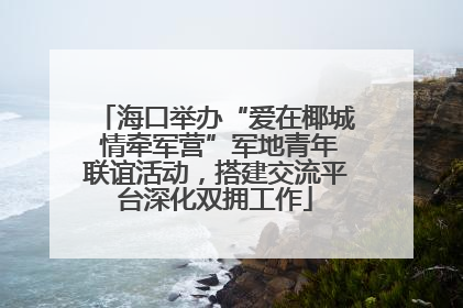 海口举办“爱在椰城 情牵军营”军地青年联谊活动，搭建交流平台深化双拥工作