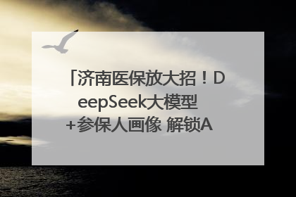 济南医保放大招！DeepSeek大模型+参保人画像 解锁AI医保管家新体验
