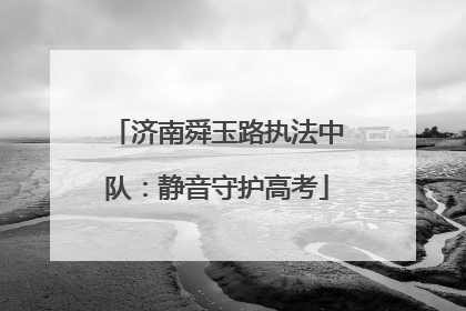 济南舜玉路执法中队：静音守护高考