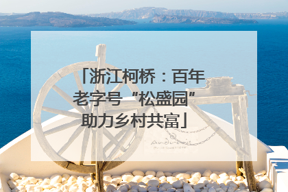 浙江柯桥：百年老字号“松盛园”助力乡村共富