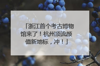 浙江首个考古博物馆来了！杭州顶流颜值新地标，冲！