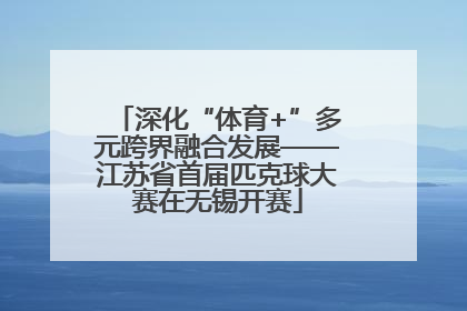 深化“体育+”多元跨界融合发展——江苏省首届匹克球大赛在无锡开赛