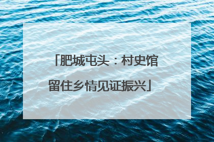肥城屯头：村史馆留住乡情见证振兴
