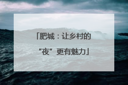 肥城：让乡村的“夜”更有魅力