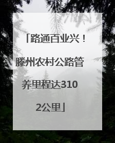 路通百业兴！滕州农村公路管养里程达3102公里