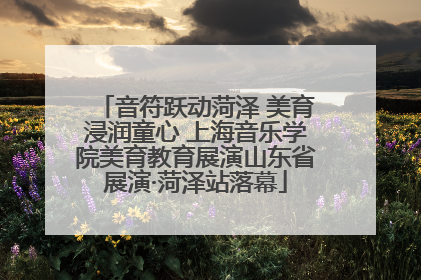 音符跃动菏泽 美育浸润童心 上海音乐学院美育教育展演山东省展演·菏泽站落幕