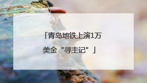 青岛地铁上演1万美金“寻主记”