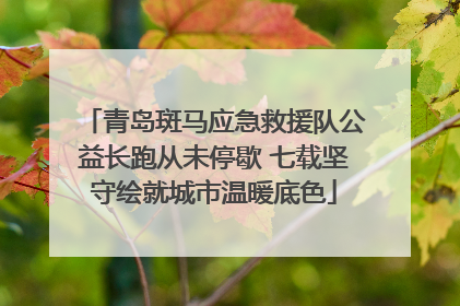 青岛斑马应急救援队公益长跑从未停歇 七载坚守绘就城市温暖底色