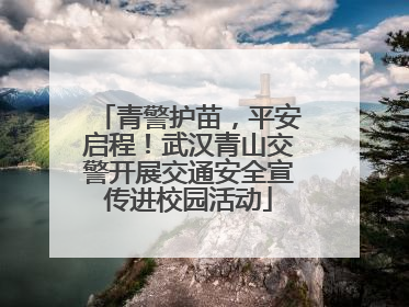 青警护苗，平安启程！武汉青山交警开展交通安全宣传进校园活动