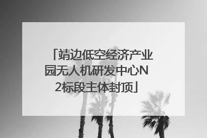 靖边低空经济产业园无人机研发中心N2标段主体封顶