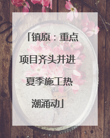 镇原：重点项目齐头并进 夏季施工热潮涌动
