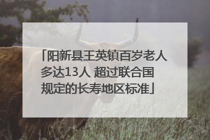 阳新县王英镇百岁老人多达13人 超过联合国规定的长寿地区标准