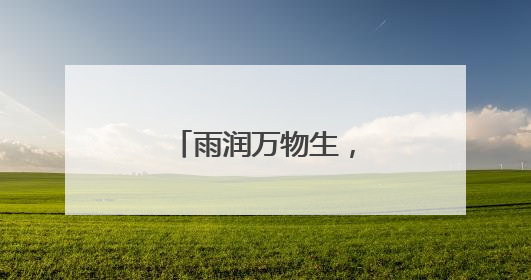 雨润万物生，湖畔舞翩跹