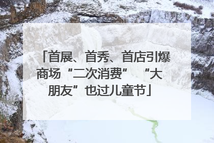 首展、首秀、首店引爆商场“二次消费” “大朋友”也过儿童节