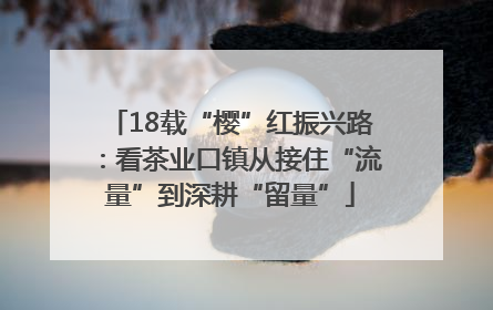 18载“樱”红振兴路：看茶业口镇从接住“流量”到深耕“留量”