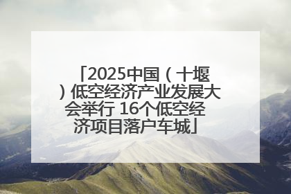 2025中国（十堰）低空经济产业发展大会举行 16个低空经济项目落户车城