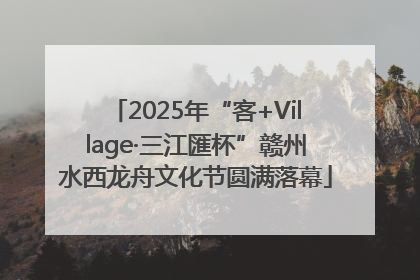 2025年“客+Village·三江匯杯”赣州水西龙舟文化节圆满落幕