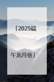 2025端午龙舟赛