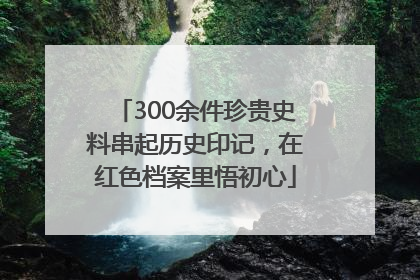 300余件珍贵史料串起历史印记，在红色档案里悟初心
