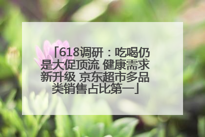 618调研：吃喝仍是大促顶流 健康需求新升级 京东超市多品类销售占比第一