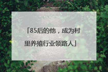 85后的他，成为村里养殖行业领路人